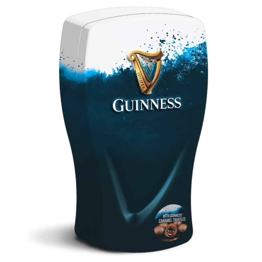 Guinness Pint Glass Tin with Guinness Caramel Truffles 210g